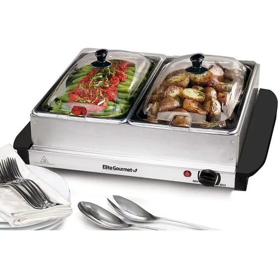 Calentador De Alimentos Doble Tipo Buffet