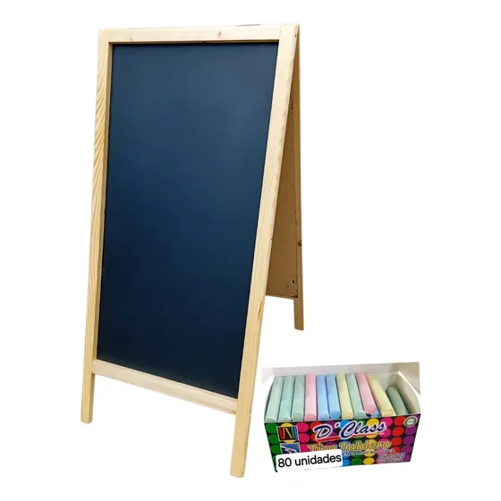 Pizarra Con Caja Tizas 52cmx110cm Restaurantes Negocios