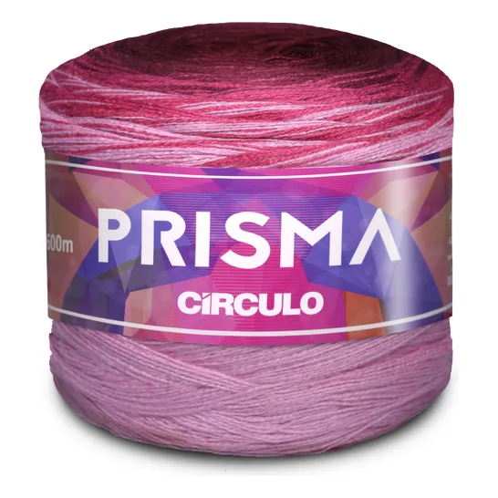 Fio Prisma Circulo 600m 150g Tex 250 Crochê Tricô Cor 9666- Framboesa