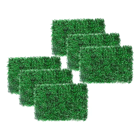 6 Césped Artificial Decoración Malla Verde Pared Sintético