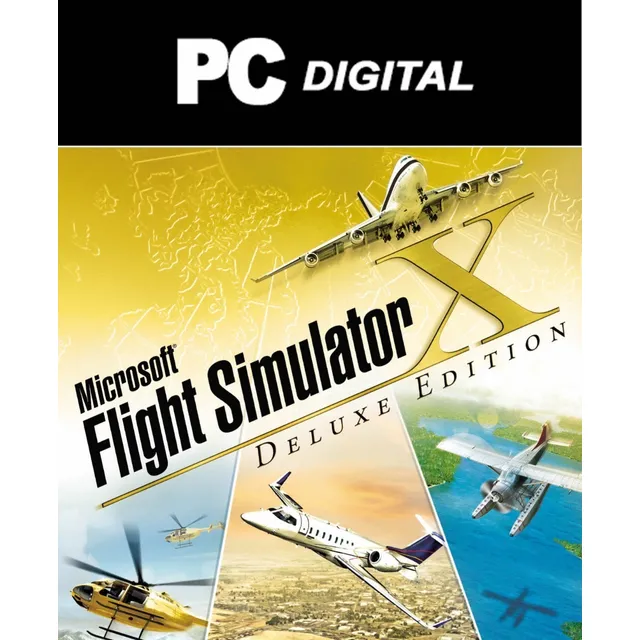 Flight Simulator X Deluxe Edition Pc Español Simulador Vuelo