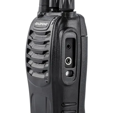 Walkie Talkie Bf-888s Negro Radio Transmisor Pack Duos Recargable Por Usb Con Linterna Led Integrada 16 Canales Uhf... 400-470 Mhz