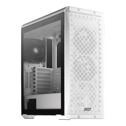 Gabinete Gamer Xpg Defender E-atx Media Torre 3 Fan Cristal Templado Blanco Defender-whcww