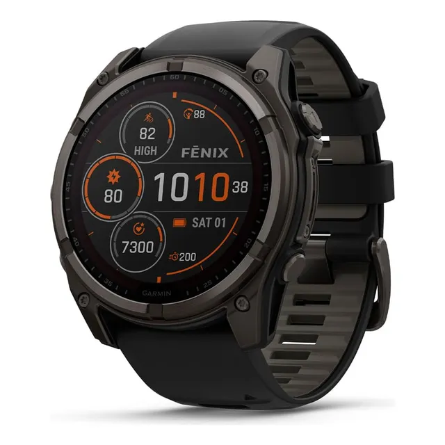 Reloj Inteligente Garmin Fnix® 8 Solar 51 Mm Gris Carbono Dlc Titani