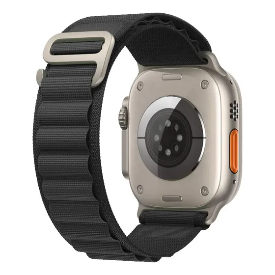 Correa Alpine Para Apple Watch 42 / 44 / 45 / 46 & Ultra / Color Negra - Marca Cellbox