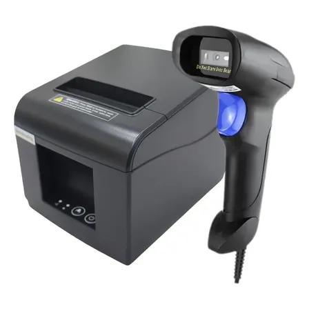 Impressora térmica Não fiscal 80mm + Leitor Código de barra QR code 2D 110V/220V (Bivolt)