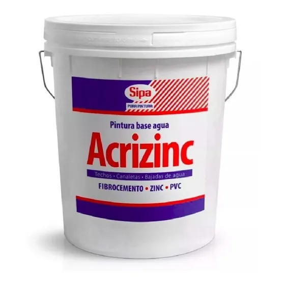 Acrizinc En Tineta Todos Los Colores Pintura Para Techo