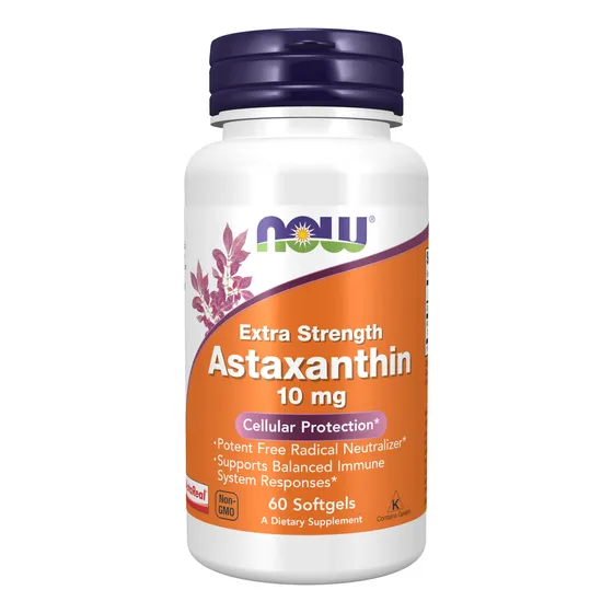 Supplement Now Astaxantina 10 Mg Extra Strength 60 Cápsulas