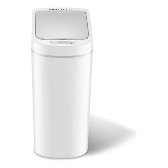 Basurero Automatico Papelera Inteligente Sensor 7 Lts Blanco