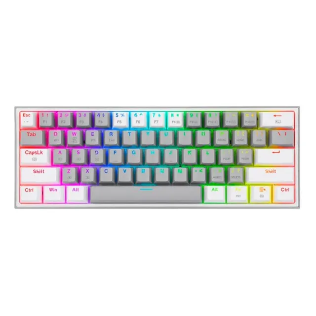 Teclado Mecánico Redragon Fizz Pro Gray White