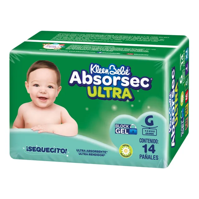 Absorsec Pañales Desechables Ultra Talla G