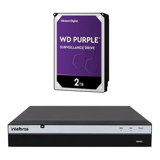 Nvr Gravador De Vídeo 8 Canais Ip Ip Nvd 3308 P Intelbras