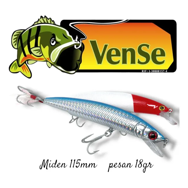 Señuelos Vense Media Agua De 11.5cm Pesan 18gr