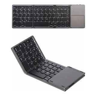 Teclado Ultra-fino Dobrável De Bluetooth Mini Com Touchpad Teclado Ultra-fino Dobrável De Bluetooth Mini Com Touchpad