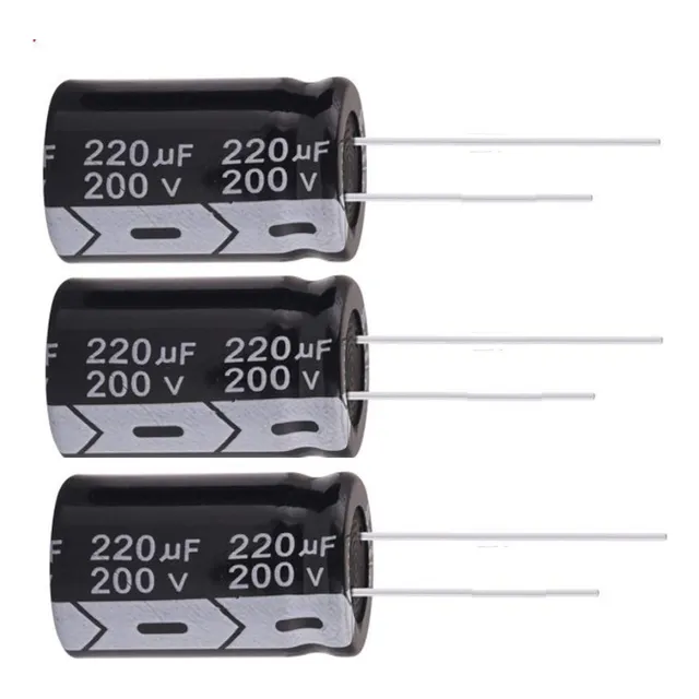 Condensador Capacitor 220mf 200v 10 Piezas Nuevos Desoldados