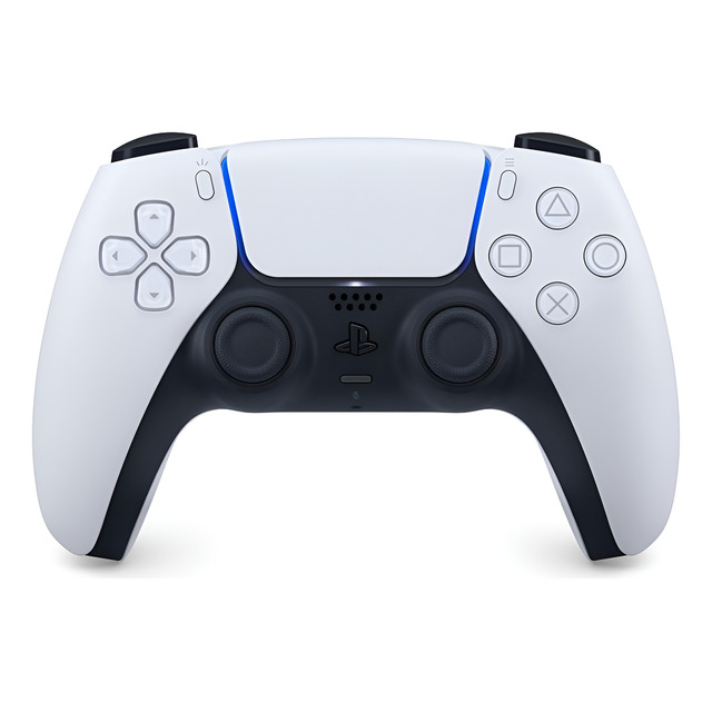 Controle Sem Fio Dualsense Ps5 Original Playstation Branco White/black Controle Sem Fio Dualsense Ps5 Original Playstation Branco White/black