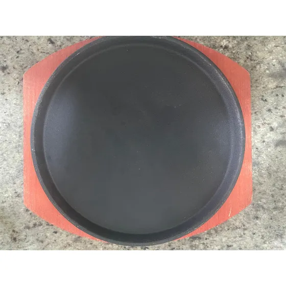 Plato De Hierro Para Parrillas Y Comidas Calientes