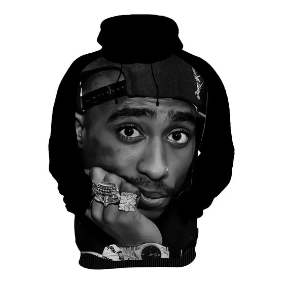 Moletom Casaco 2pac Tupac Shakur Rapper Rap Homenagem Hd 19