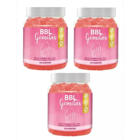 Aguaje Bbl Para Adultos Gomitas Sottcor 130 Unid C/u X3