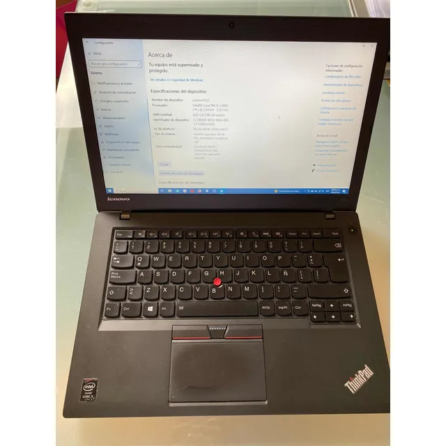 Laptop Lenovo T450 Thinkpad 8gb Negro