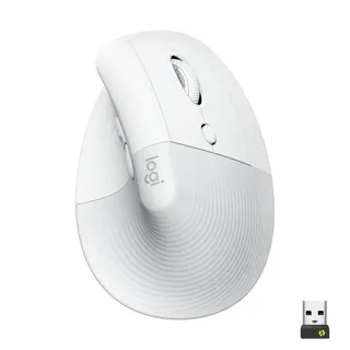 Mouse Logitech Lift Inalámbrico Ergo M575 Sensor Óptico Color Blanco