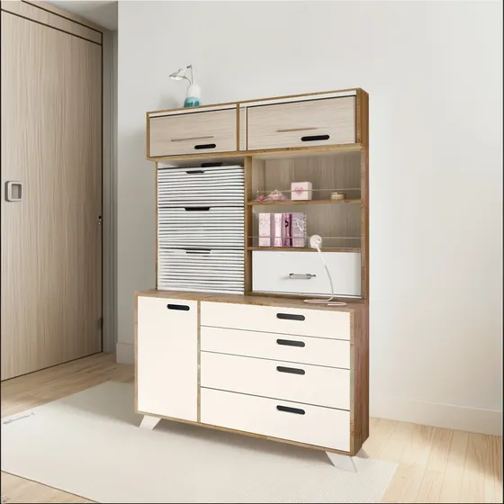 Comoda Cajonera 4 Cajones Cambiador Bebe Infantil Dormitorio