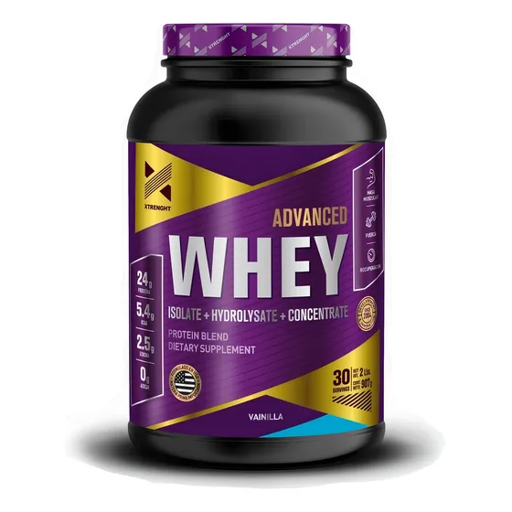 Suplemento en Polvo Xtrenght Whey Advanced Proteínas sabor Vainilla x 907g