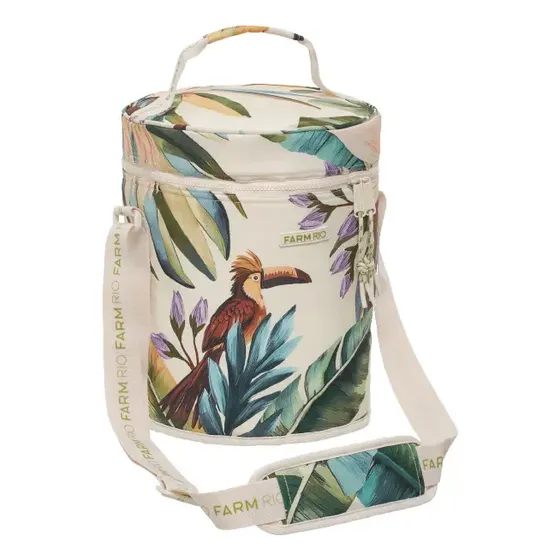 Geladeira Farm Cooler Farofa Tropicalia de 20 L, Dobrável Com Alça