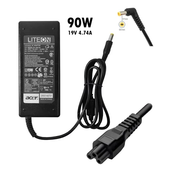 Cargador De Laptop Acer 19v 4.74a Punta 5.5x1.7mm 90w