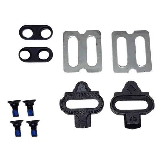 Par Tacos Taquinho Pedal Clip Bike Preto Sapatilha Spd Mtb Veloforce