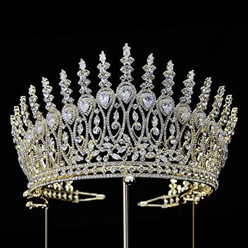 Qxmyoo Tall Boda Tiaras Para Novia Grandes Coronas K29lz