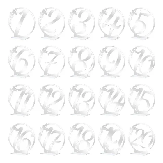 Xin ' Números De Mesa Tarjetas De Números De 20 Piezas De