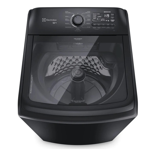Máquina De Lavar 18kg Preta Expert Tripla Filtragem E Jatos Poderosos (leb18) Electrolux