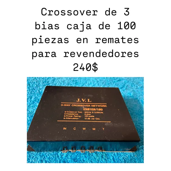 Crossover De3 Vías Rematando Por Cajas De 100piezas