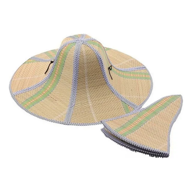 A Sombrero De Paja De Pesca Tejido A Mano Retro Estilo Chino