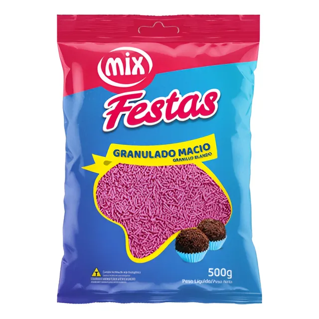 Granulado Rosado Mix 500 Gr. Repostería Confitería