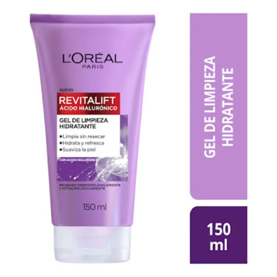 Gel Limpiador L'oréal Paris Facial Ácido Hialurónico 150ml