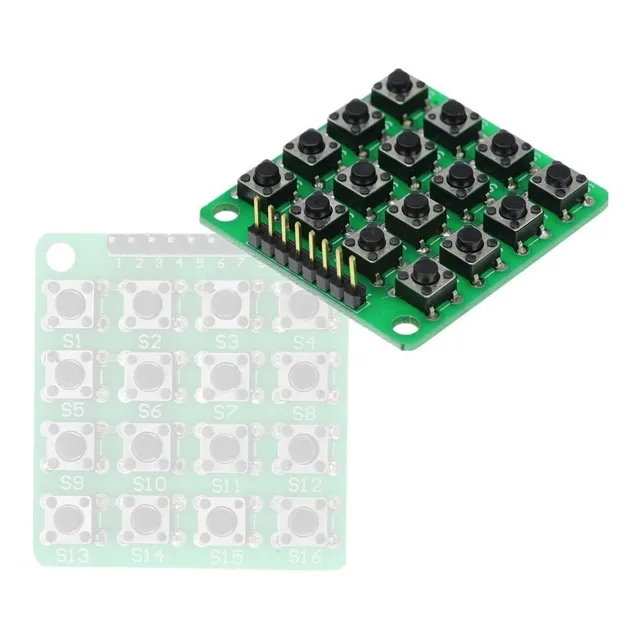 4 X Teclado Botonera 4x4 Matrix Keypad Pcb Membrana Ptec