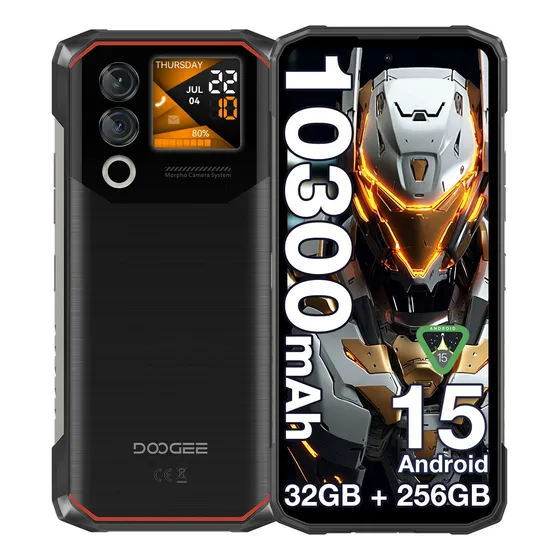 Celular Doogee Blade 10 Max Con Android 15, Teléfono Rugerizado 10300mah, Cámara 50mp, Pantalla Hd 6.56, Procesador Unisoc T7200, Ultra Resistente
