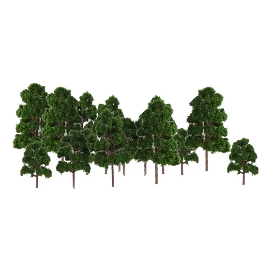 20 Lote Arbol Modelo Paisaje Para Diseño Calle Ferroviaria