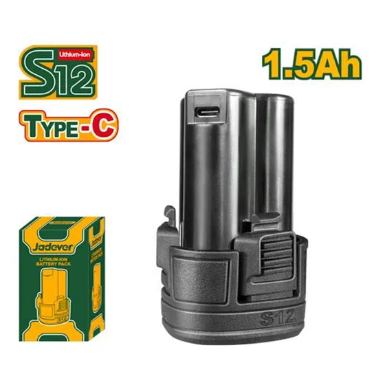 Batería Jadever De 12v/1,5ah Recargable Usb Herramienta S12