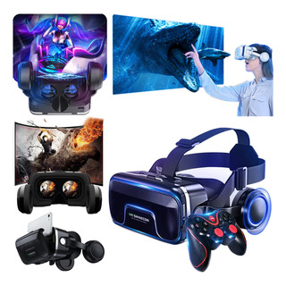 Ăculos Realidade Virtual 3d Vr Com Fone De Ouvido E Controle Ăculos Realidade Virtual 3d Vr Com Fone De Ouvido E Controle