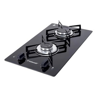 Fogão Cooktop Com Alimentação Gås - Safanelli Fogão 2 Bocas Cor Preto - 2 Queimadores Fogão Cooktop Com Alimentação Gås - Safanelli Fogão 2 Bocas Cor Preto - 2 Queimadores