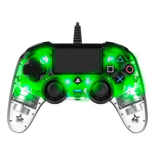 Joystick Nacon Wired Compact Illuminated Green Ps4-pc Color Verde