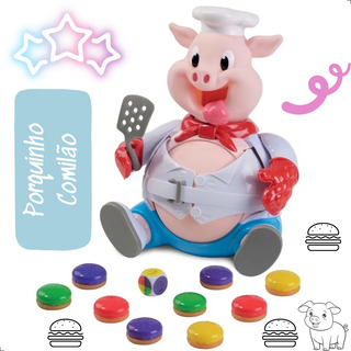 Jogo Porquinho ComilĂŁo Brinquedo Original Multikids Br1794 Jogo Porquinho ComilĂŁo Brinquedo Original Multikids Br1794