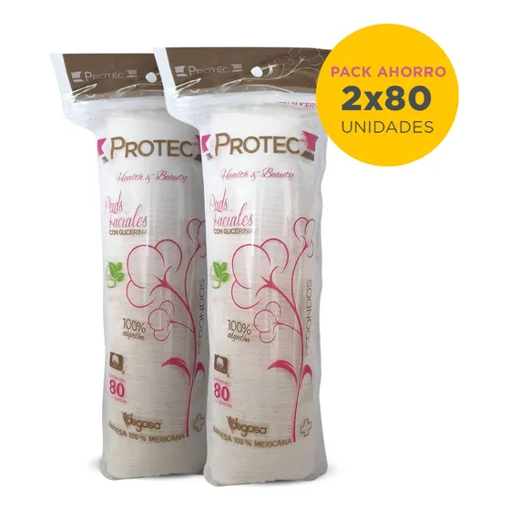 Pack Pétalos Desmaquillantes Protec 2x80un