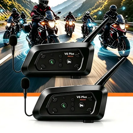 Kit 2x Intercomunicador Bluetooth Para Moto V6 Plus