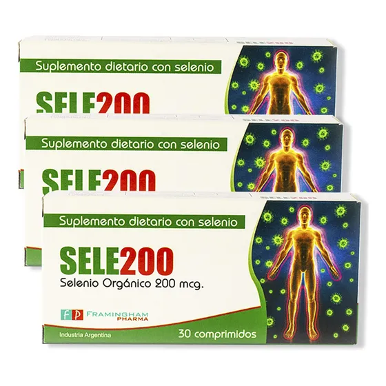 Suplemento Sele200 Selenio Orgánico X 90 Comprimidos