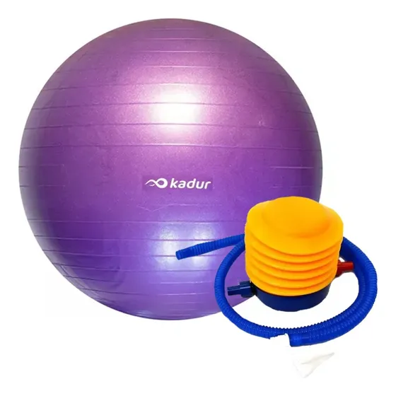 Pelota Yoga Esferodinamia Suiza 65 Cm Fitball + Inflador Kit