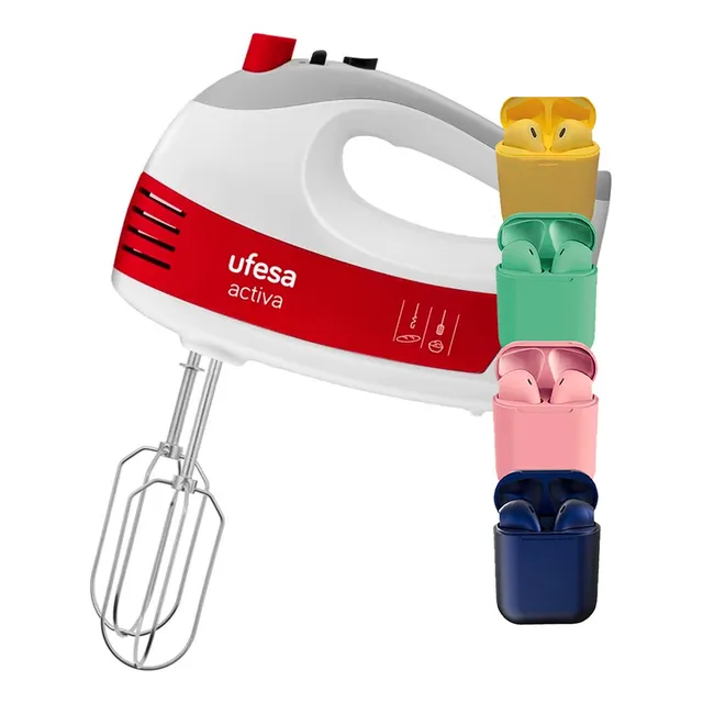 Batidora De Mano Ufesa Bv4650 400w 5 Velocidades Turbo + Aur